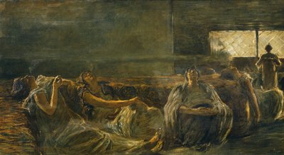 Fumadores de opio de Gaetano Previati