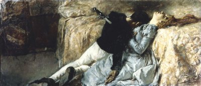 Paolo y Francesca, ca. 1887 de Gaetano Previati