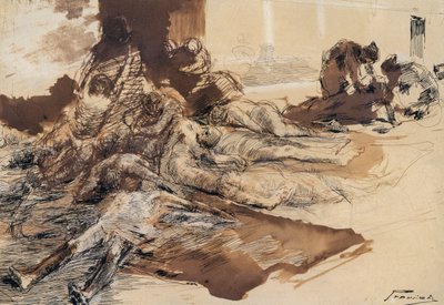 Estudio de la peste de Gaetano Previati