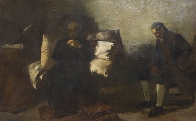 Las últimas horas de Carlo Alberto, Oporto de Gaetano Previati