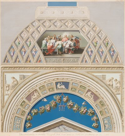 Luneta y campo abovedado con la Última Cena. 1774 de Gaetano Savorelli