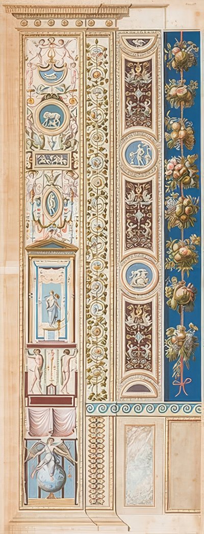 Pilaster Loggia IV (Adorno, en el que se sienta el Genio de la Fama) de Gaetano Savorelli
