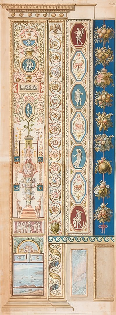 Pilaster Loggia VI (Decoración con Diana de Éfeso) de Gaetano Savorelli