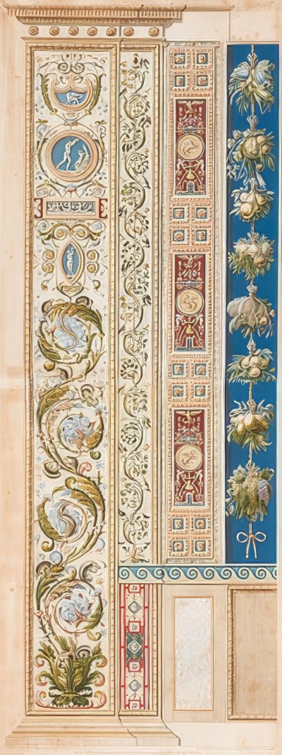 Pilaster Loggia V (Decoración con hermosos zarcillos) de Gaetano Savorelli