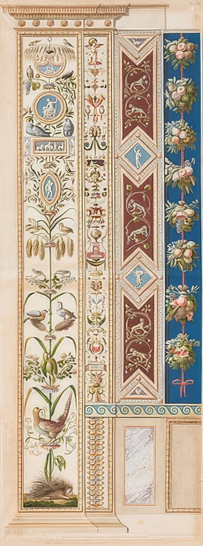 Pilaster Loggia XI (Adorno con puercoespín) de Gaetano Savorelli