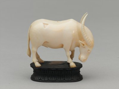 Alfil negro, pieza de ajedrez, India, 1820 circa de Gaetano Zancon