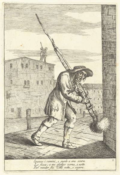 Barrendero de chimeneas de Gaetano Zompini