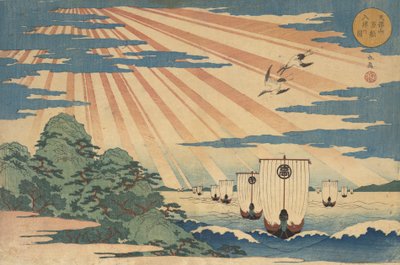 Tempozan Man-sen Nu-shin no Zu, 1838 de Gakutei