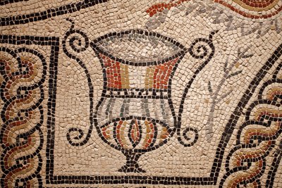 Mosaico con peces, detalle de Gallo-Roman Gallo-Roman