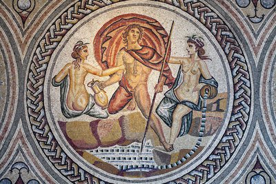 Mosaico de Hylas y las Ninfas. de Gallo-Roman Gallo-Roman