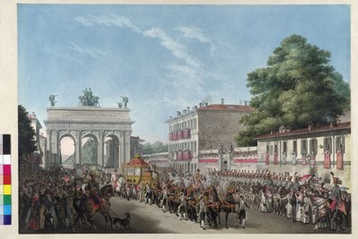 Entrada del emperador Francisco I en Milán el 10 de mayo de 1825 (aguatinta) de Gallo Gallina