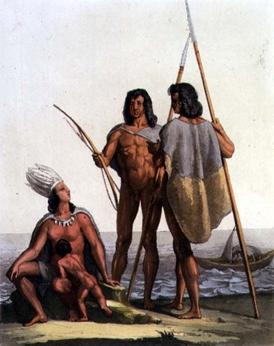 Pescadores Nativos Americanos de Gallo Gallina