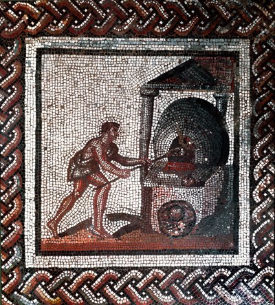 Escena de panadería. (mosaico, finales del siglo II, principios del siglo III) de Gallo Roman
