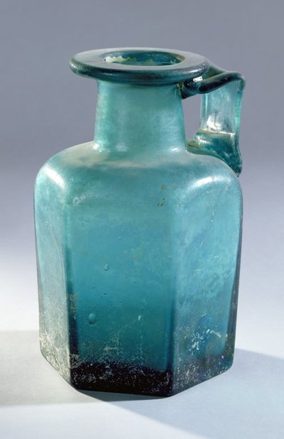 Botella hexagonal, siglo I-II de Gallo Roman