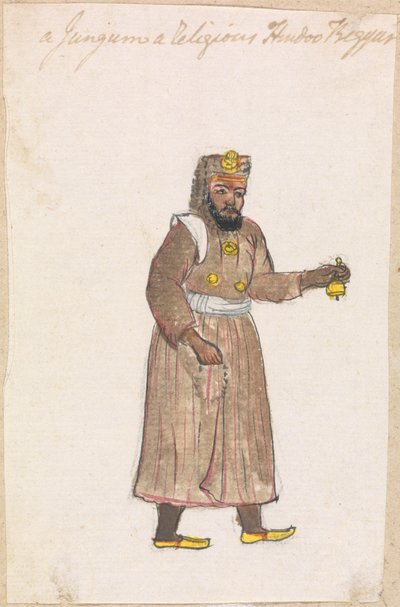 Un Jungum, un mendigo hindú religioso de Gangaram Chintaman Tambat