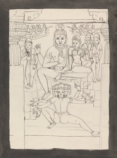Otra representación de la historia de Mahdew Paswutee y Raoun de Gangaram Chintaman Tambat