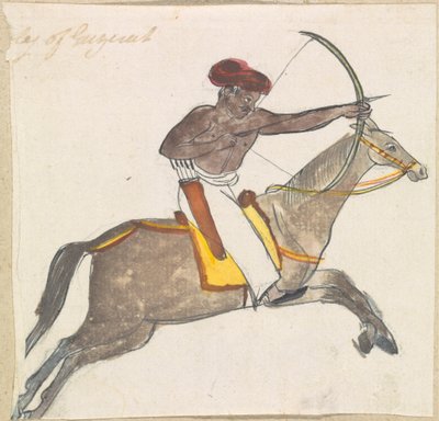 Arquero a caballo de Gangaram Chintaman Tambat