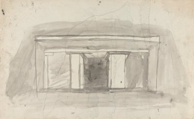 Croquis del valle y el pueblo de Errole tomado de Dookumba de Gangaram Chintaman Tambat