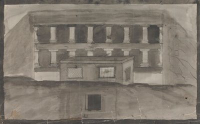 Entrada del templo, Ellora de Gangaram Chintaman Tambat