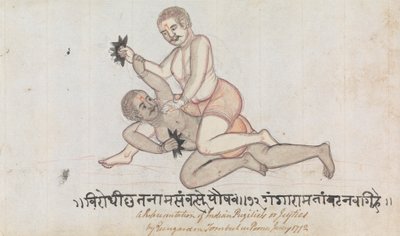 Lucha libre Two Jeyties de Gangaram Chintaman Tambat