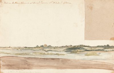 Vista del río Klimara en Dewal Gaunm de Gangaram Chintaman Tambat