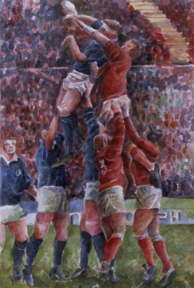 Rugby Internacional, Gales contra Escocia de Gareth Lloyd Ball
