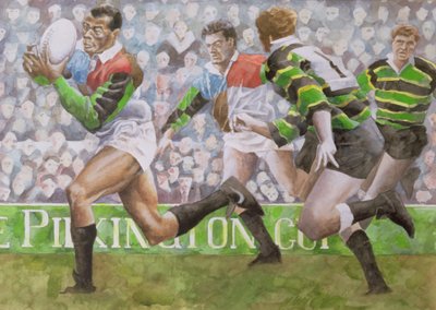 Partido de rugby: Harlequins contra Northampton, 1992 de Gareth Lloyd Ball