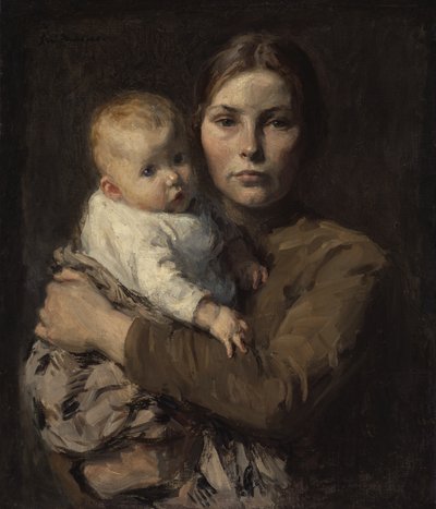 Madre e hijo, c.1906 de Julius Garibaldi Melchers