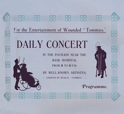 Anuncio de un concierto, 1917 de Garratt and Atkinson