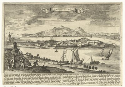 Vista de Schenkenschans
Ciudades y asentamientos en la República de los Países Bajos (título de la serie)
Thooneel der Steden ende Sterckten van 