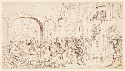 La Masacre del Día de San Bartolomé, c.1686 de Gaspar Bouttats