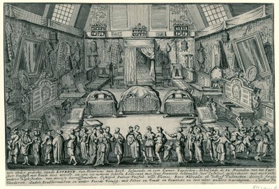 La lotería de Henricus van Soest en Amberes de Gaspar Bouttats