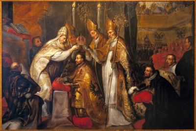 Coronación del emperador Carlos V en Bolonia por el Papa Clemente VII de Gaspar De Crayer