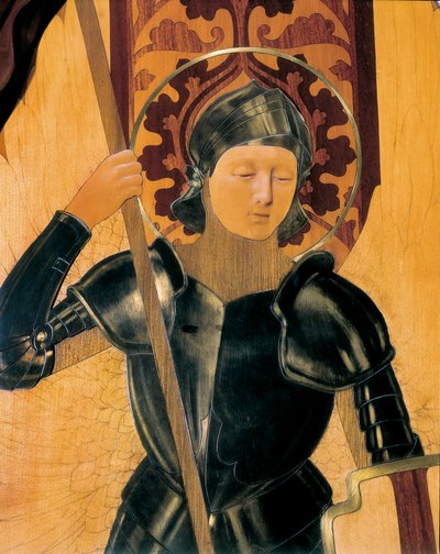 San Jorge, detalle de una cabecera realizada por Gaspar Homar i Mesquida (1870-1955) de Gaspar Homar i Mesquida