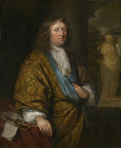 Retrato de un Caballero, 1680 de Gaspar Netscher