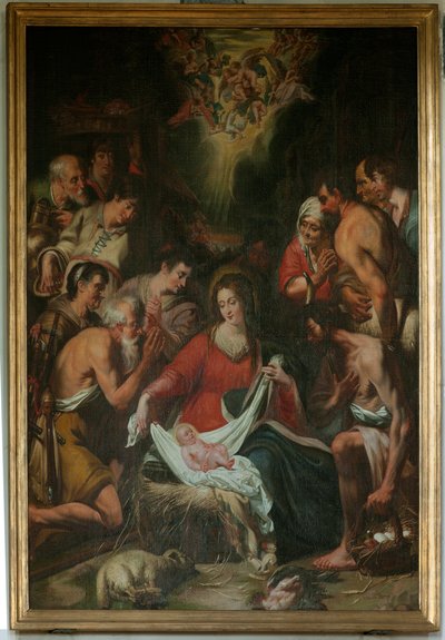Adoración de los pastores, escuela de G. De Craeyer de Gaspar de (after) Crayer