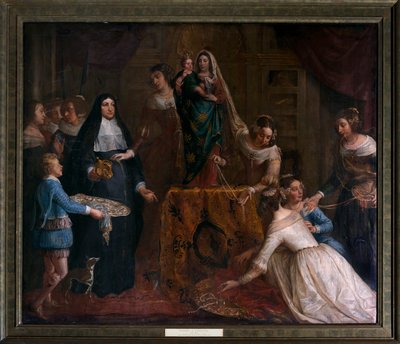 La archiduquesa Isabel de España regala sus joyas a la Basílica de San Martín de Halle de Gaspar De Crayer