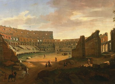 Interior del Coliseo (detalle) de Gaspar van Wittel