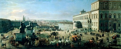 Plaza y Palacio de Monte Cavallo de Gaspar van Wittel