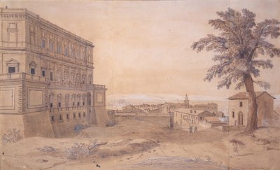 El Palazzo Farnese en Caprarola de Gaspar van Wittel