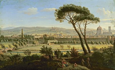 Vista de Florencia desde la carretera de Bolonia de Gaspar van Wittel