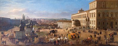 Vista de Roma desde la plaza del Quirinal de Gaspar van (1653 1736) Wittel