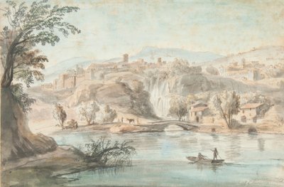 Paisaje en Tívoli, 1701-10 de Gaspar van Wittel