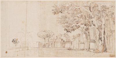 Los Jardines de la Villa Medici de Gaspar van Wittel