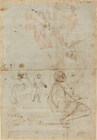 Figuras del Palacio Farnesio y de la Vida de Gaspar van Wittel after Annibale Carracci
