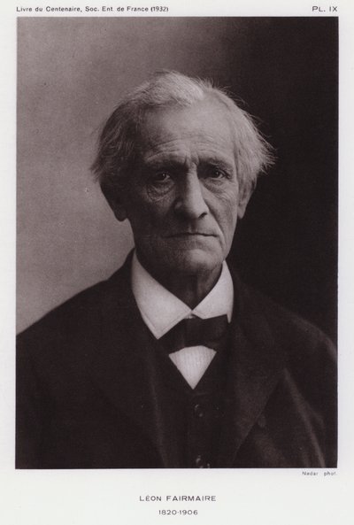 Leon Fairmaire, entomólogo francés de Gaspard Felix Tournachon Nadar