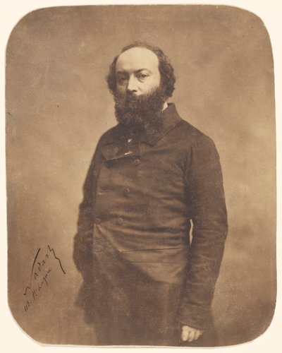 Retrato de Théodore Rousseau 1812-1867, 1855-1859 de Gaspard Félix Nadar