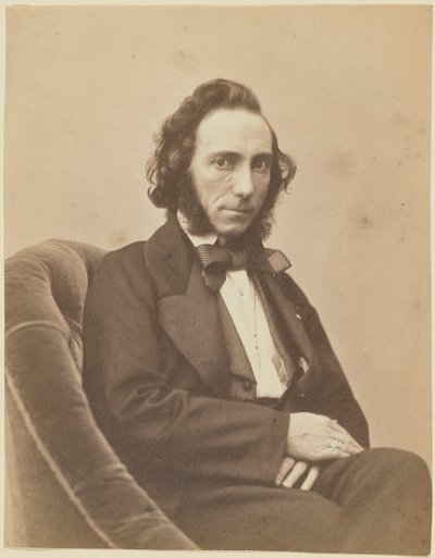 Retrato del violinista y compositor Ernesto Camillo Sivori 1815-1894, 1854-1855 de Gaspard Félix Nadar