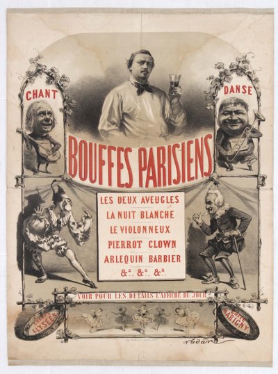 Théâtre des Bouffes-Parisiens de Jacques Offenbach, 1865 de Gaspard Félix Nadar