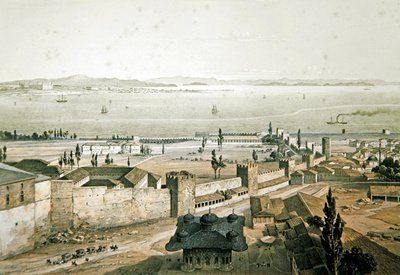 Panorama de las murallas de Constantinopla, lámina 23 de 
